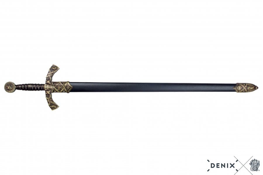 Templerschwert mit schwarzer Scheide, 12. Jhdt.
