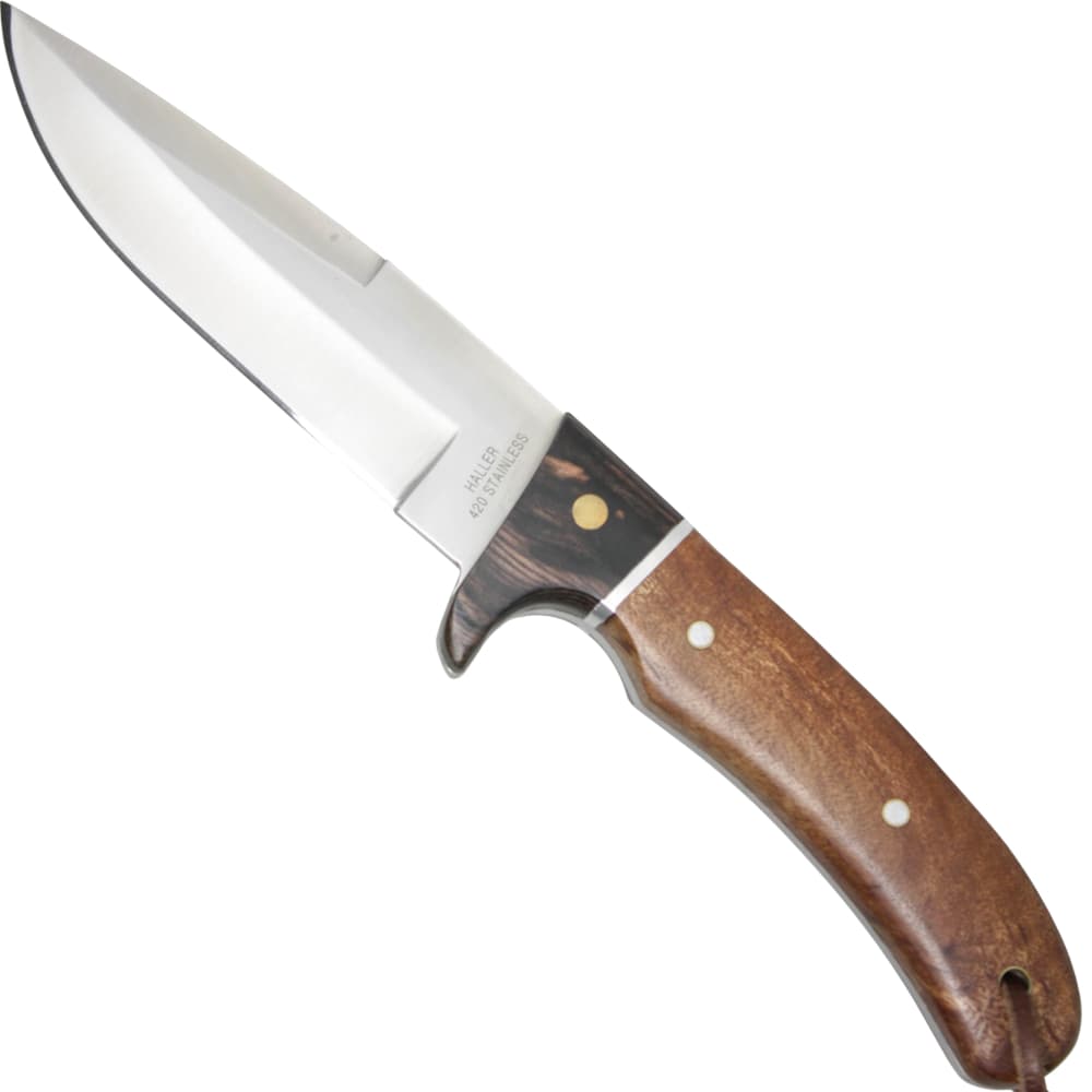 Elegantes Jagdmesser mit Lederscheide