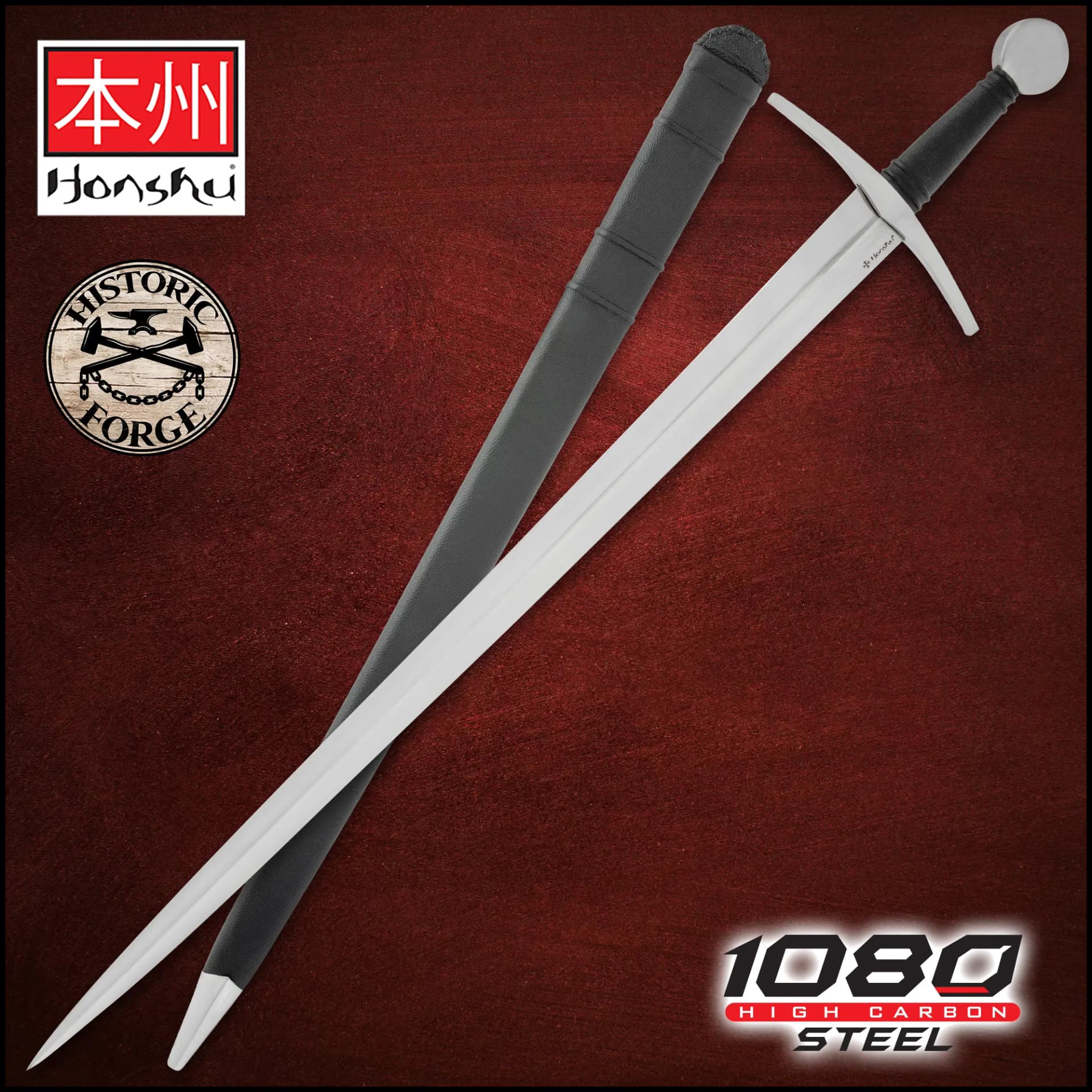 Honshu Historic Forge Schwert aus dem 15. Jahrhundert - Oakeshott Typ XV