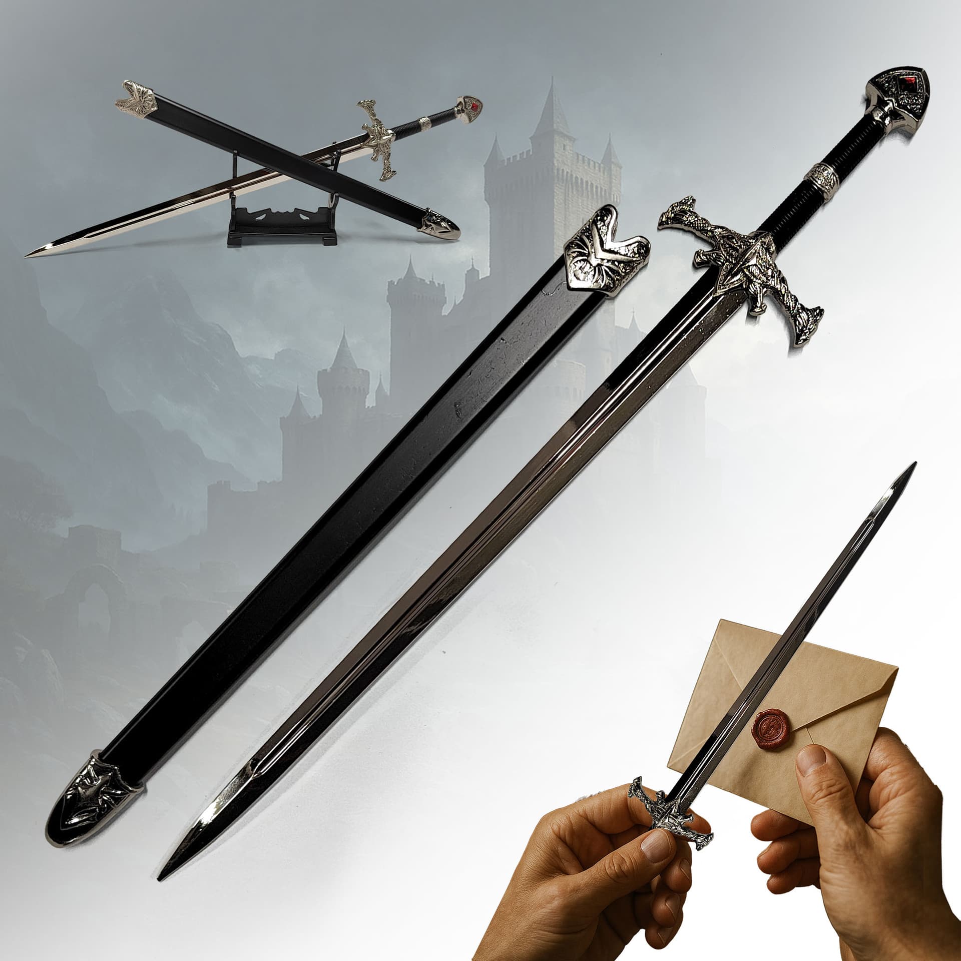 Game of Thrones - Blackfyre Schwert, XL Brieföffnerversion