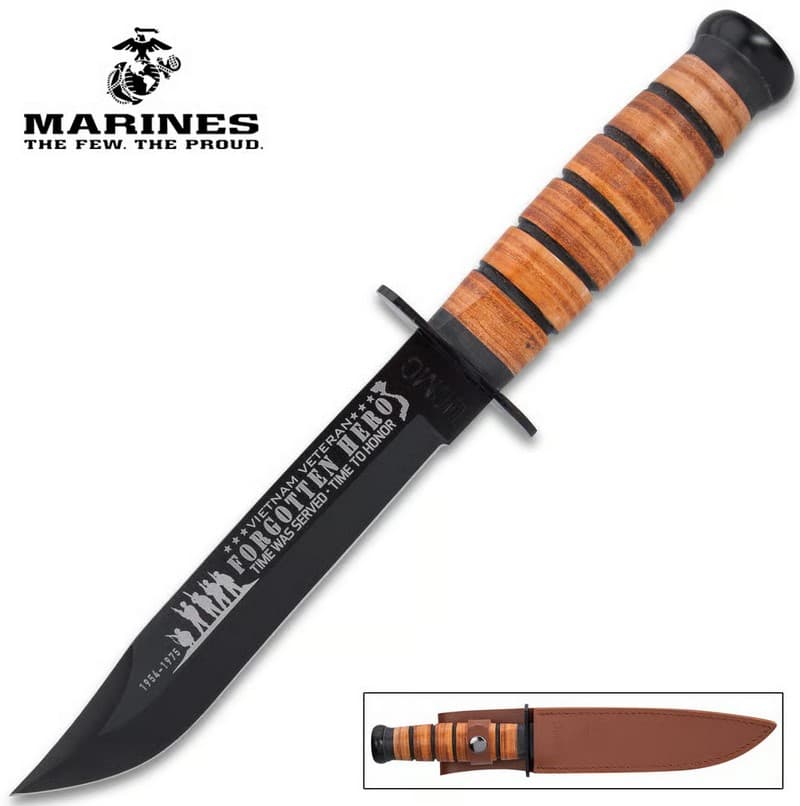 USMC Vietnam Gedenkmesser mit Scheide