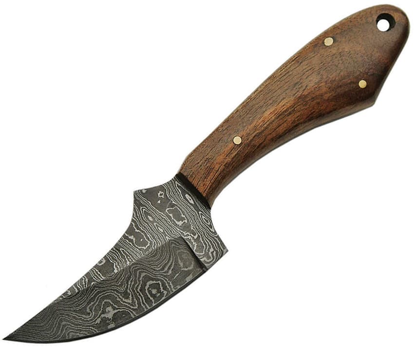 Häutemesser mit festgestellter Klinge Holz