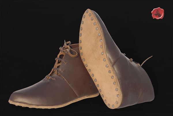 Spätmittelalterliche Halbschuhe, Größe 40,5