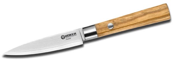 Böker Damast Oliv Schälmesser