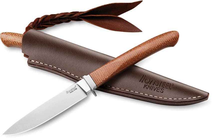 AGO Messer Natürliches Canvas-Micarta