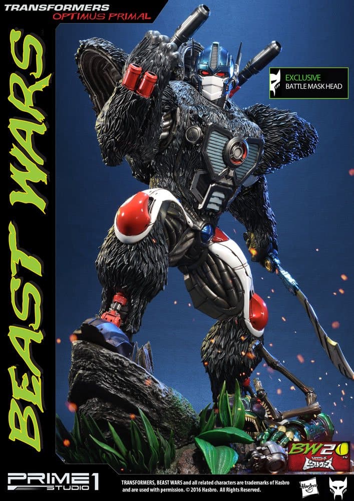  Transformers Beast Wars 1/3 Statuen Optimus Primal & Optimus Primal Exclusive 63 cm Sortiment (3)