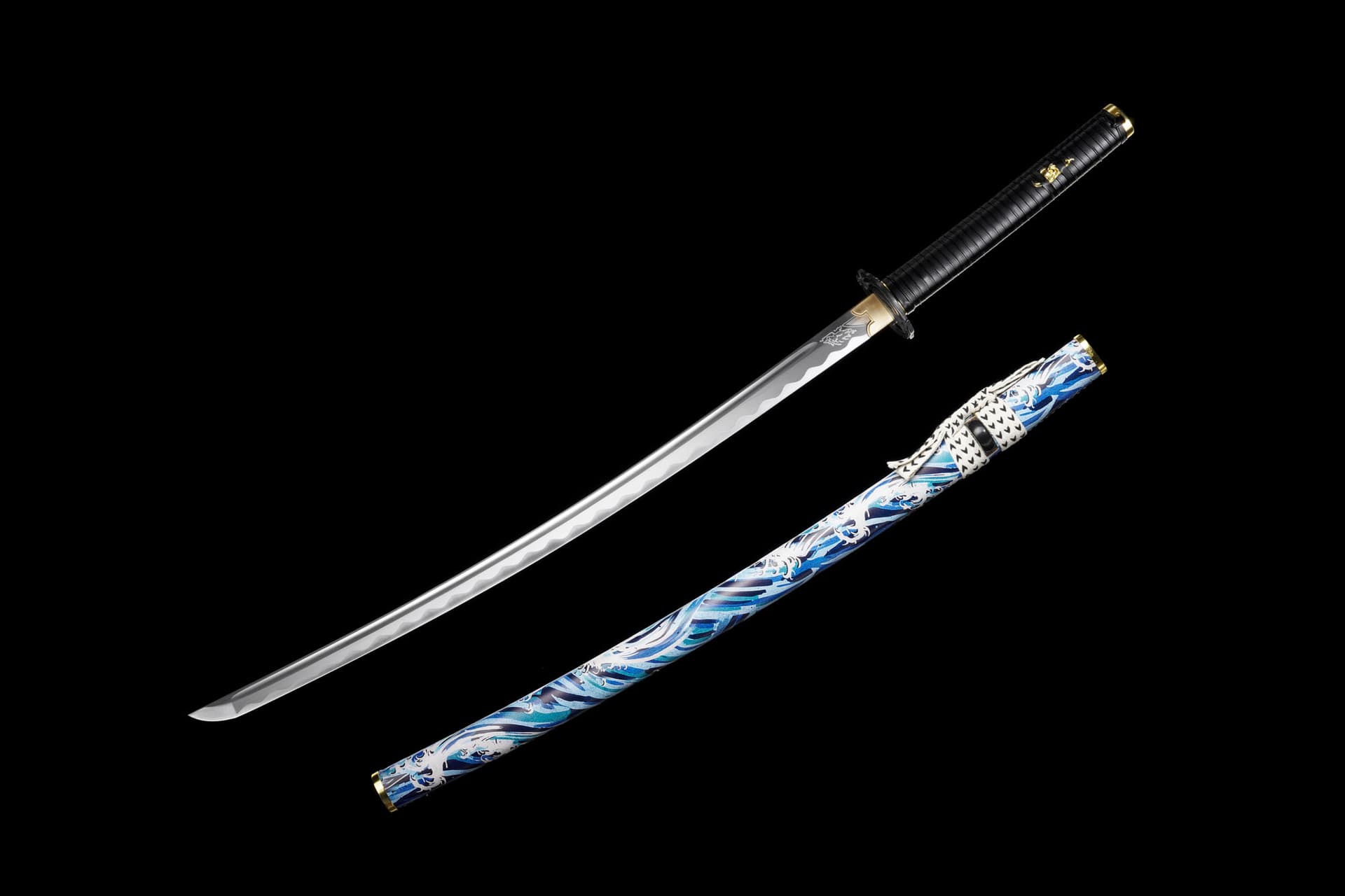 Ghost of Y?tei: Handgeschmiedetes Katana mit Scheide und Ständer