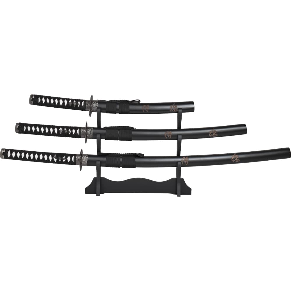 Samuraigarnitur Schwarz 4 tlg.