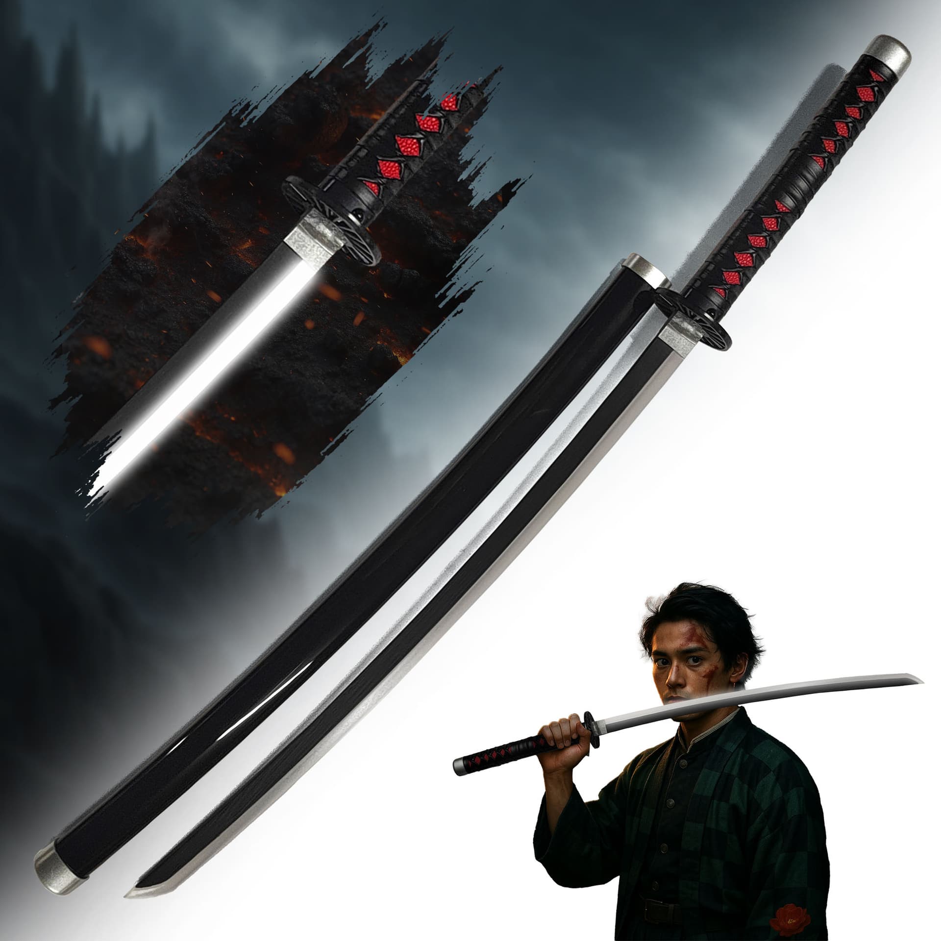 Demon Slayer: Kimetsu no Yaiba Kamado Tanjirou's Schwert - LED Version
