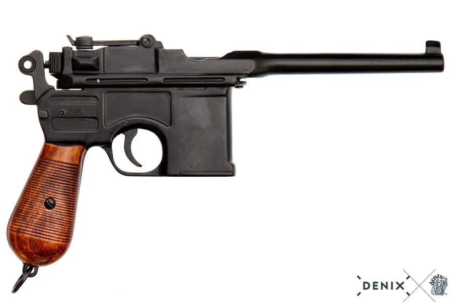 Mauser (Pistole) schwarz C 96 mit Holzgriff