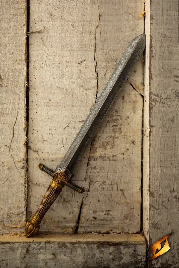 Duellschwert, helles Holz & Gold – 60 cm