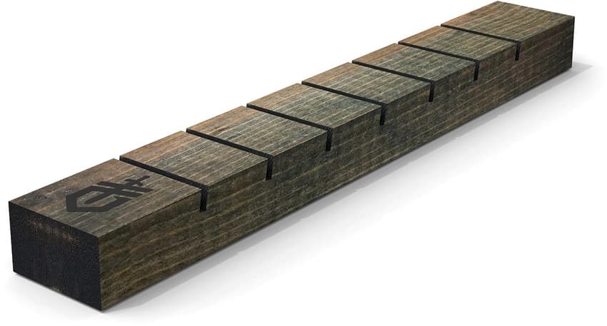 Holzdisplay für Sieben Messer