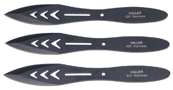 Wurfmesserset 3-tlg. schwarz