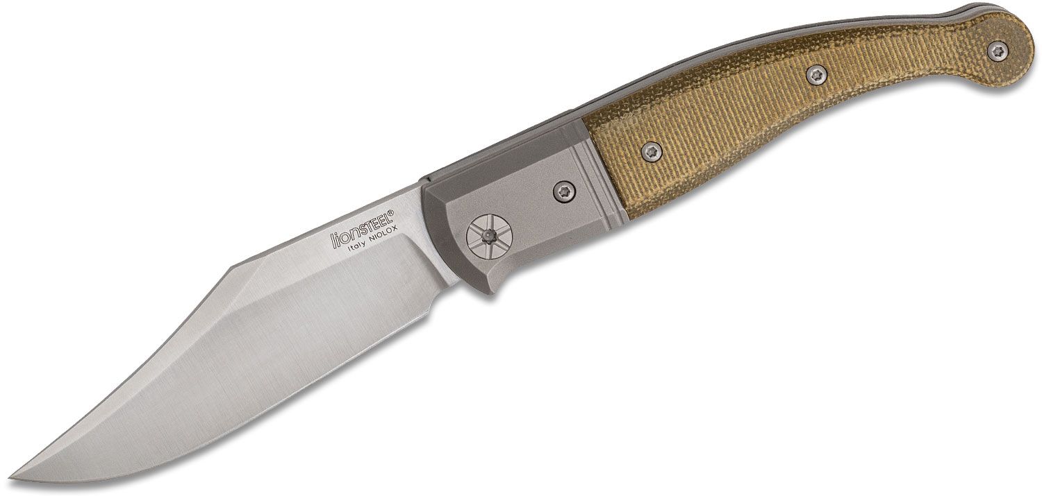 Gitano GT01 CVG, Niolox Clip Point-Klinge, grüner Canvas-Micarta-Griff