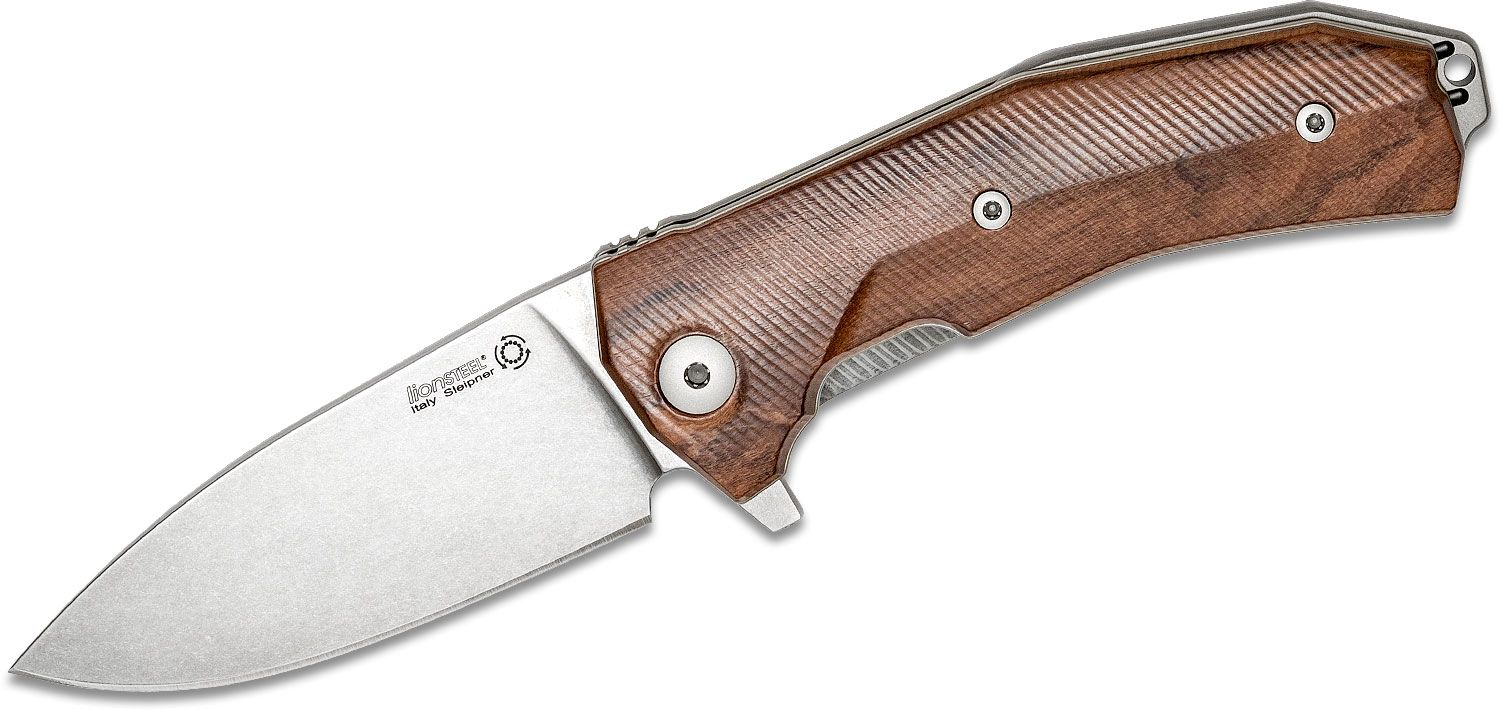 KUR, Sleipner Stonewashed-Klinge, Griff aus Santos-Holz