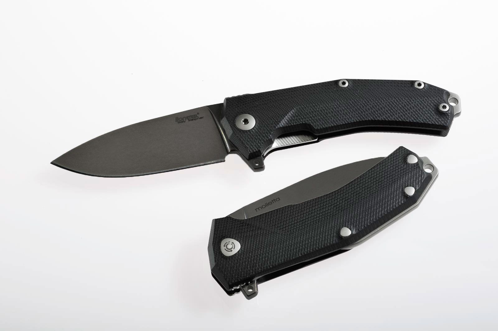 Kur, Sleipner Schwarze Stonewashed Klinge, schwarzer G10 -Griff