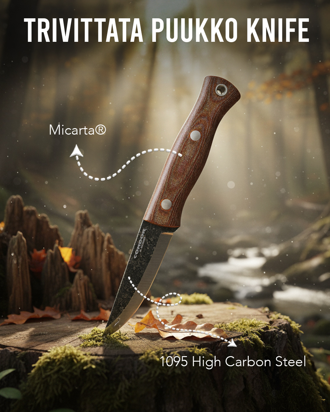 Trivittata Puukko Messer