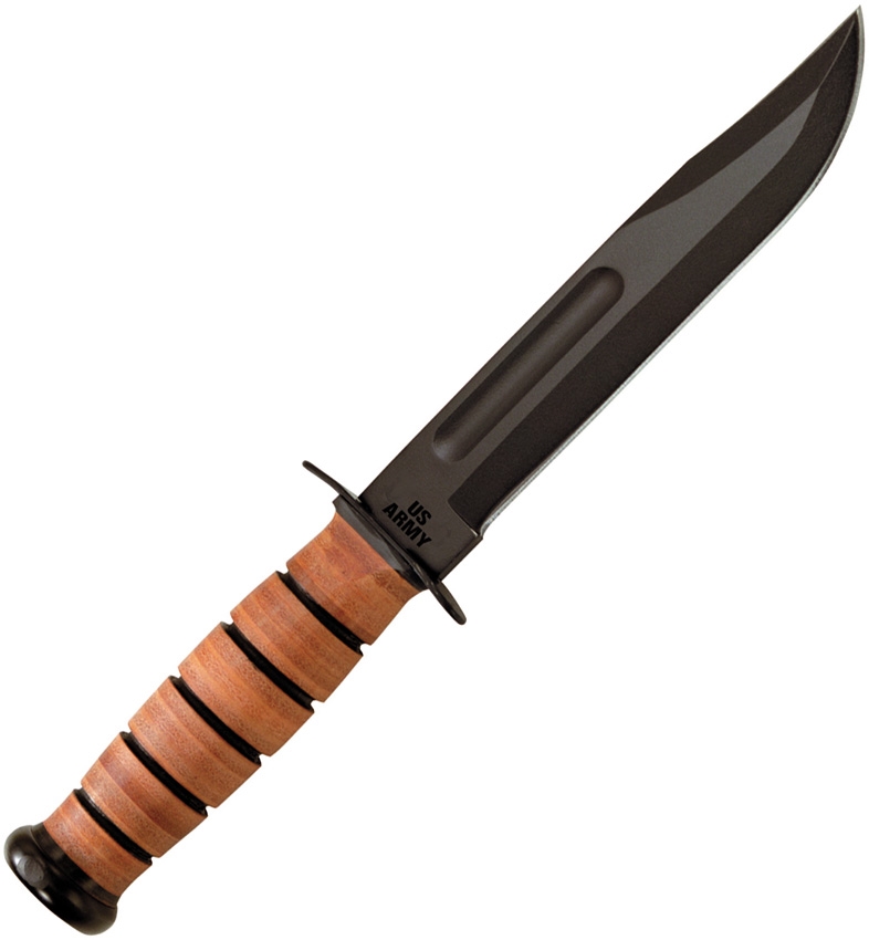 KA-BAR Full-size US ARMY Knife, glatte Klinge, Lederscheide