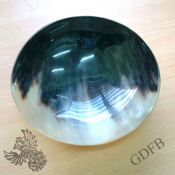 Mittelalterliche Hornschale, groß- 18 cm Durchmesser