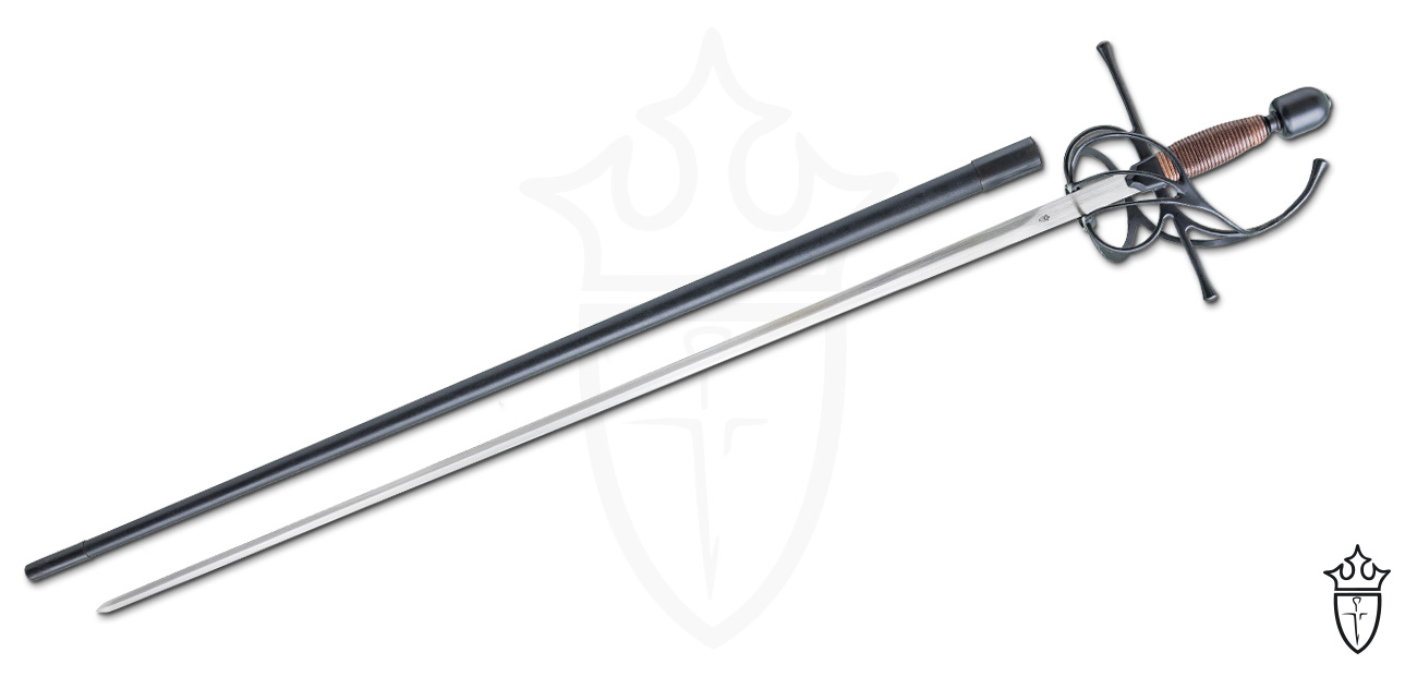 Swept Hilt Rapier - Schwarz