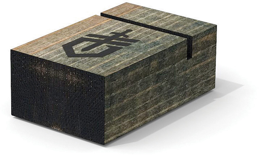 Holzdisplay für ein Messer 