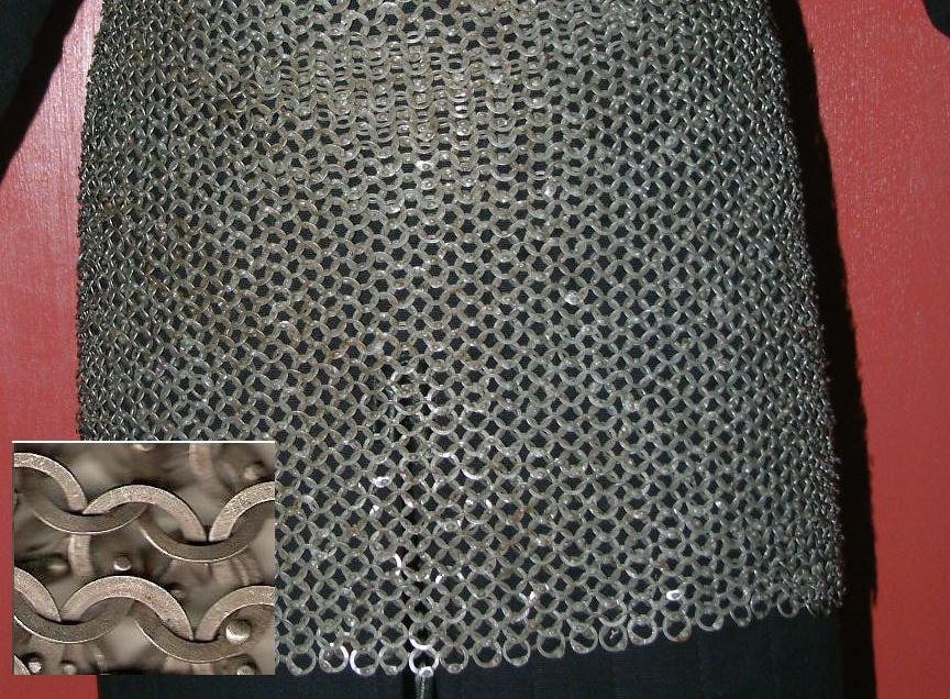 Kettenrock | Kettenschurz - abgerunde Flachringe - LARP Rüstung