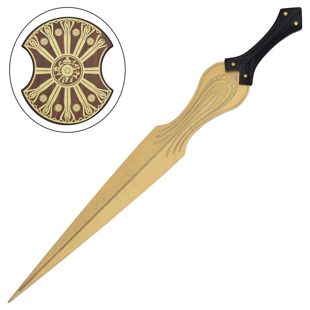 Troja: Das Schwert des Achilles – 80cm Stahl-Replik inkl. Wandhalter