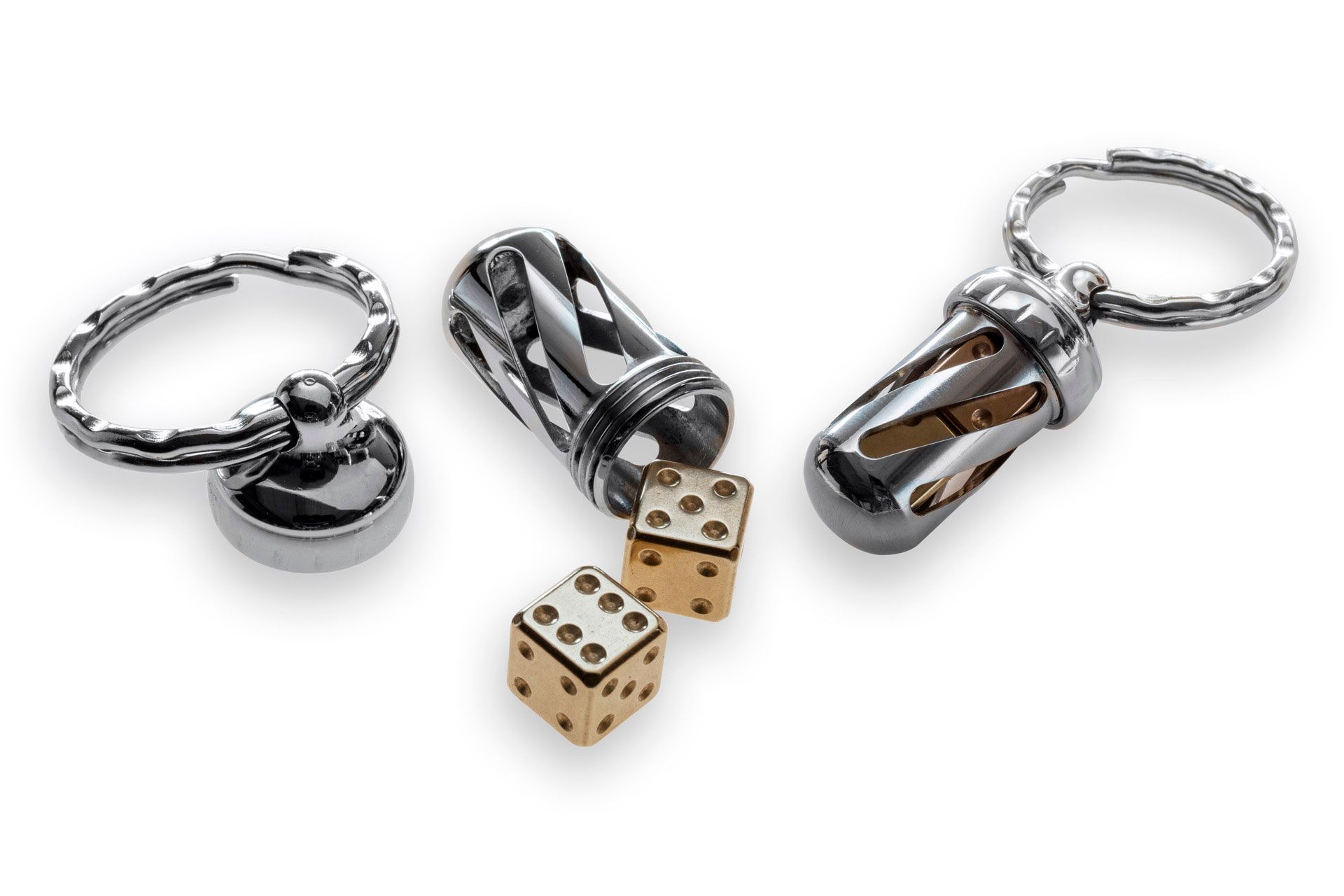 Messing Acorndice Schlüsselbund Anhänger