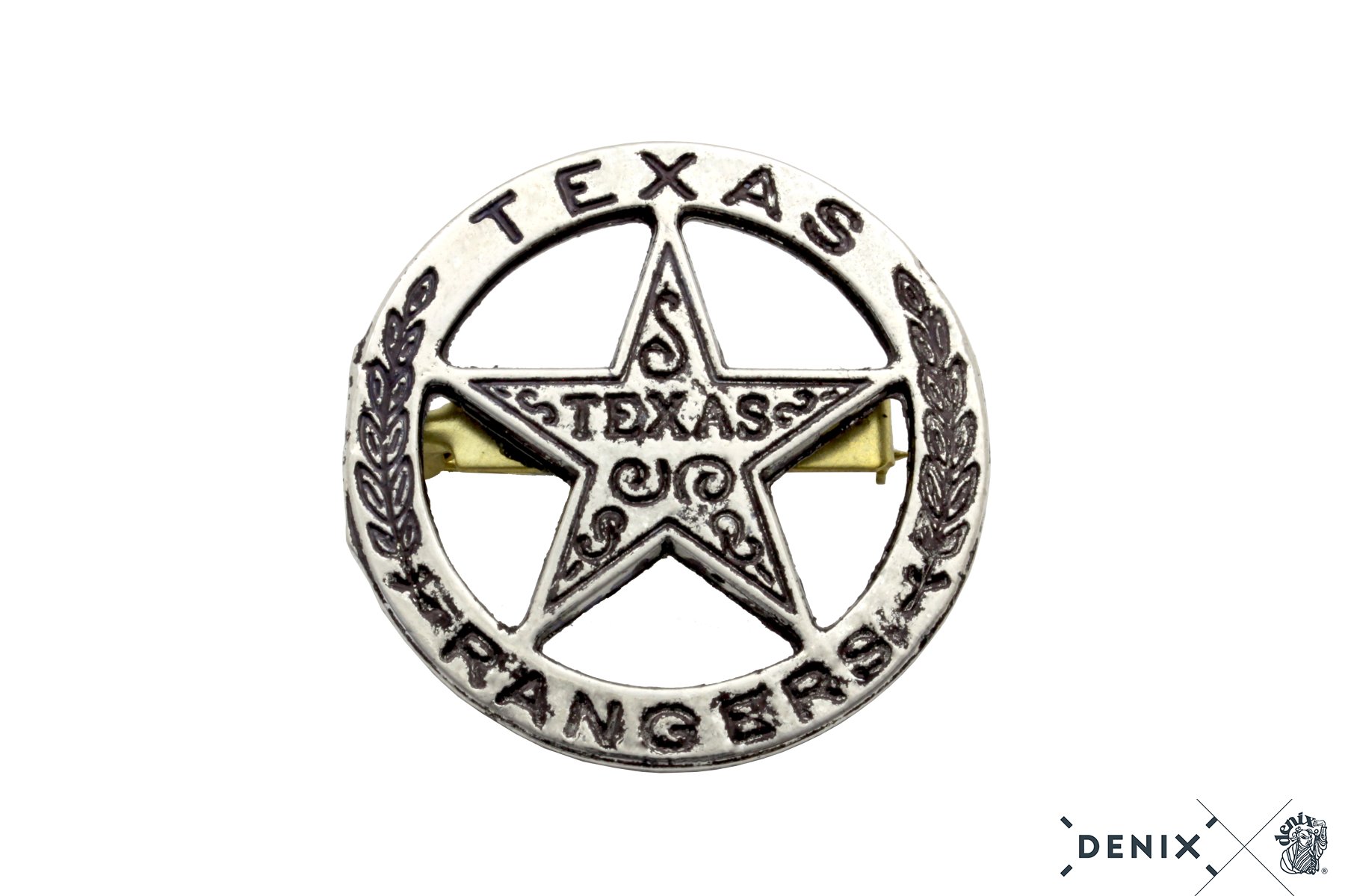 10 St. Texasranger Stern,grau, aus Metall