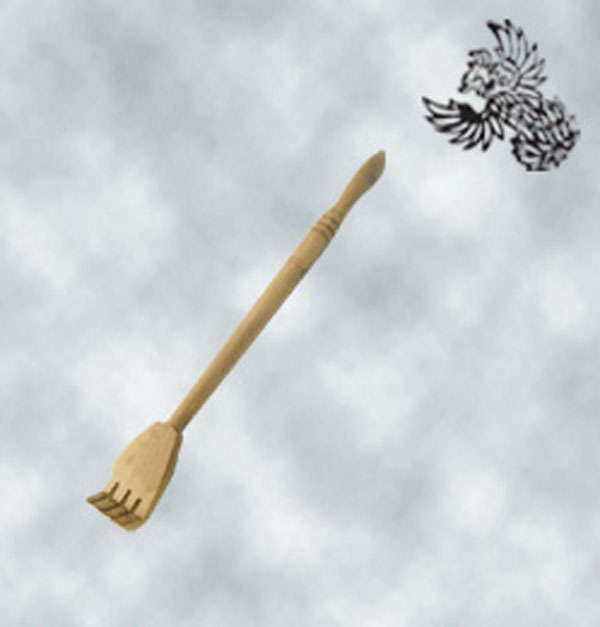 Mittelalterlicher Rückenkratzer- 42 x 5 cm