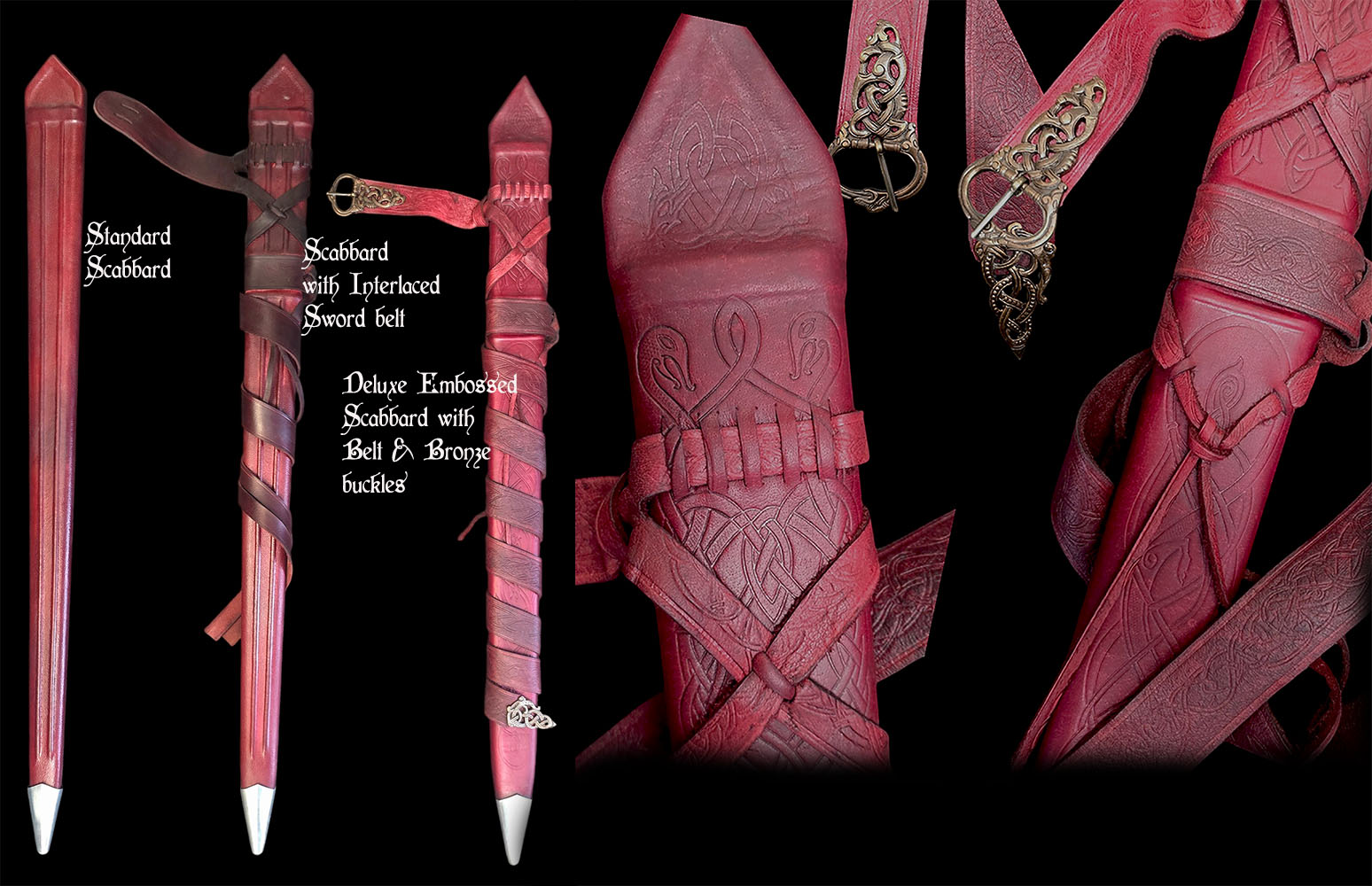 Schwertscheide mit verflochtenem Gürtel