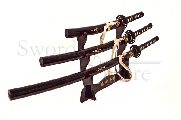 3-teiliges "Töte Bill" Hattori Hanzo Schwert Set handgeschmiedet