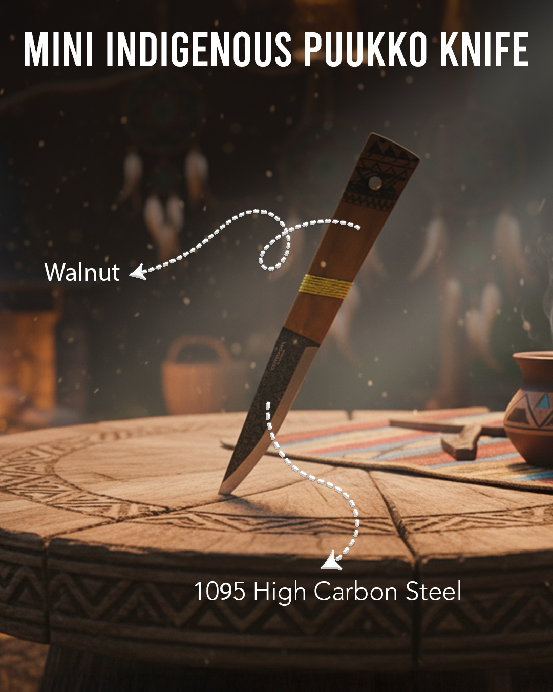Indigenes Puukko Messer, Klein