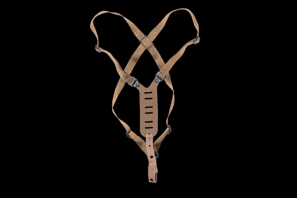 Schultergurt für braune Scheide