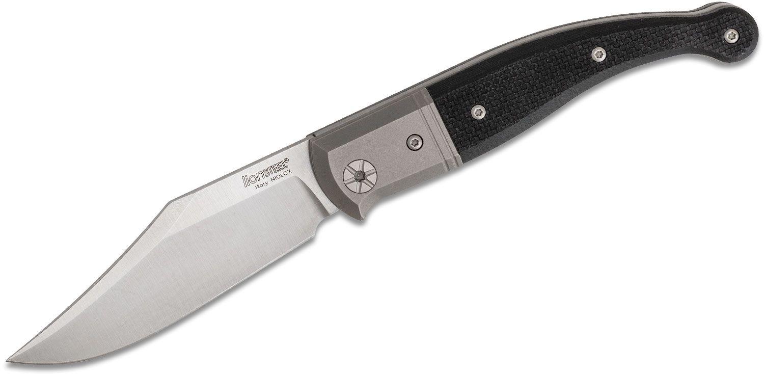 Gitano GT01 GBK, Niolox Clip Point-Klinge, schwarzer G10-Griff