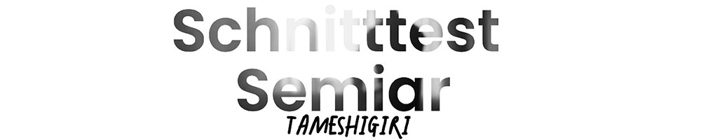 Tameshigiri - Schnittest