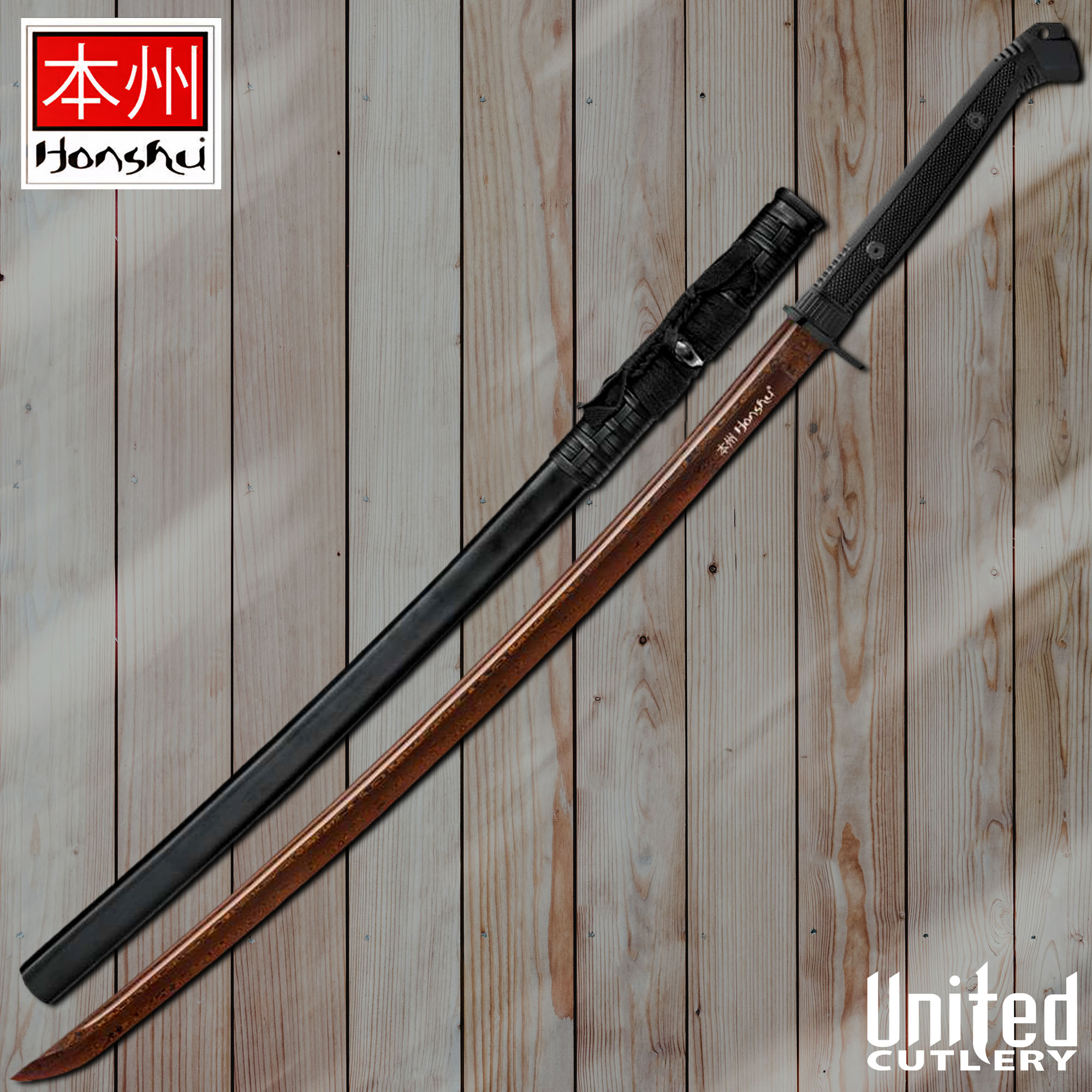 Honshu Boshin Hellfire Damaszenerstahl Wakizashi