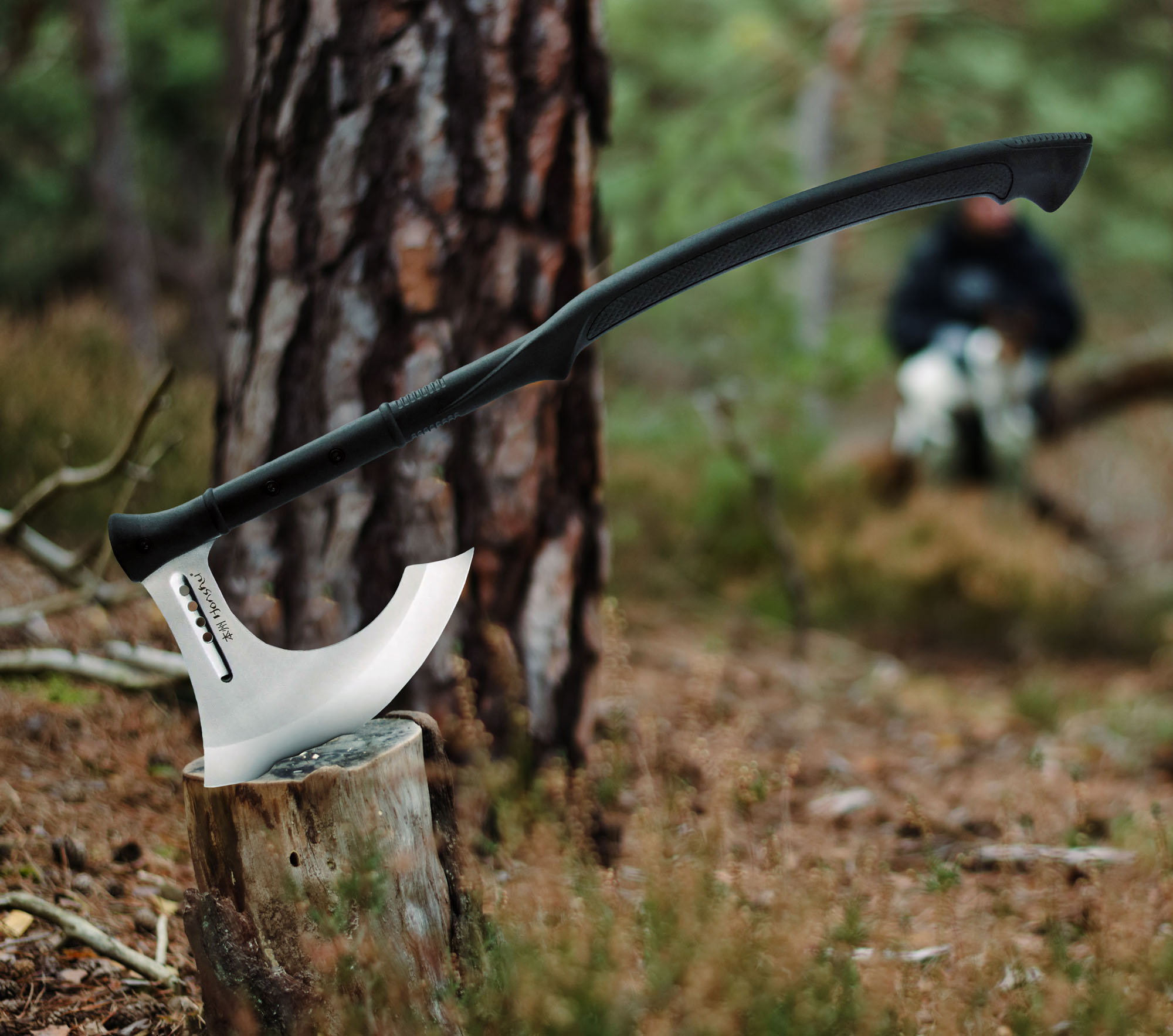 Honshu Karito Streitaxt mit Scheide