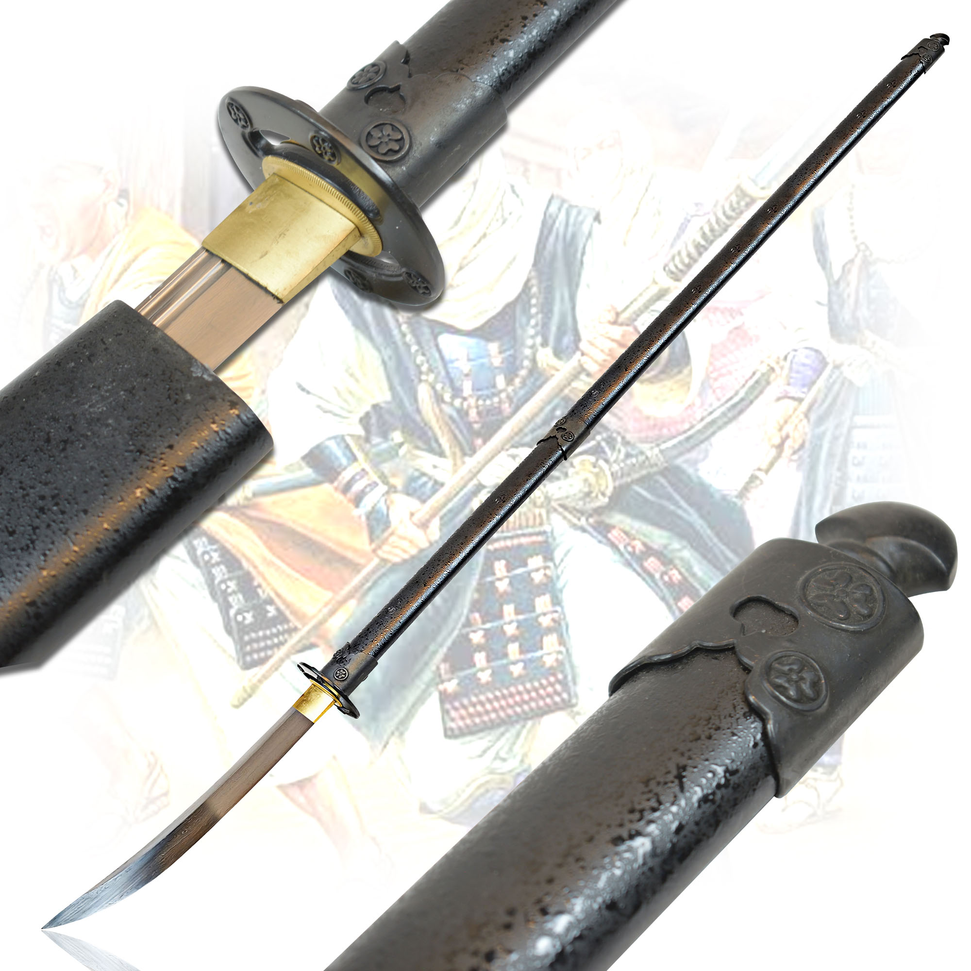 Handgeschmiedetes Naginata, handgeschmiedete und gefaltete klinge