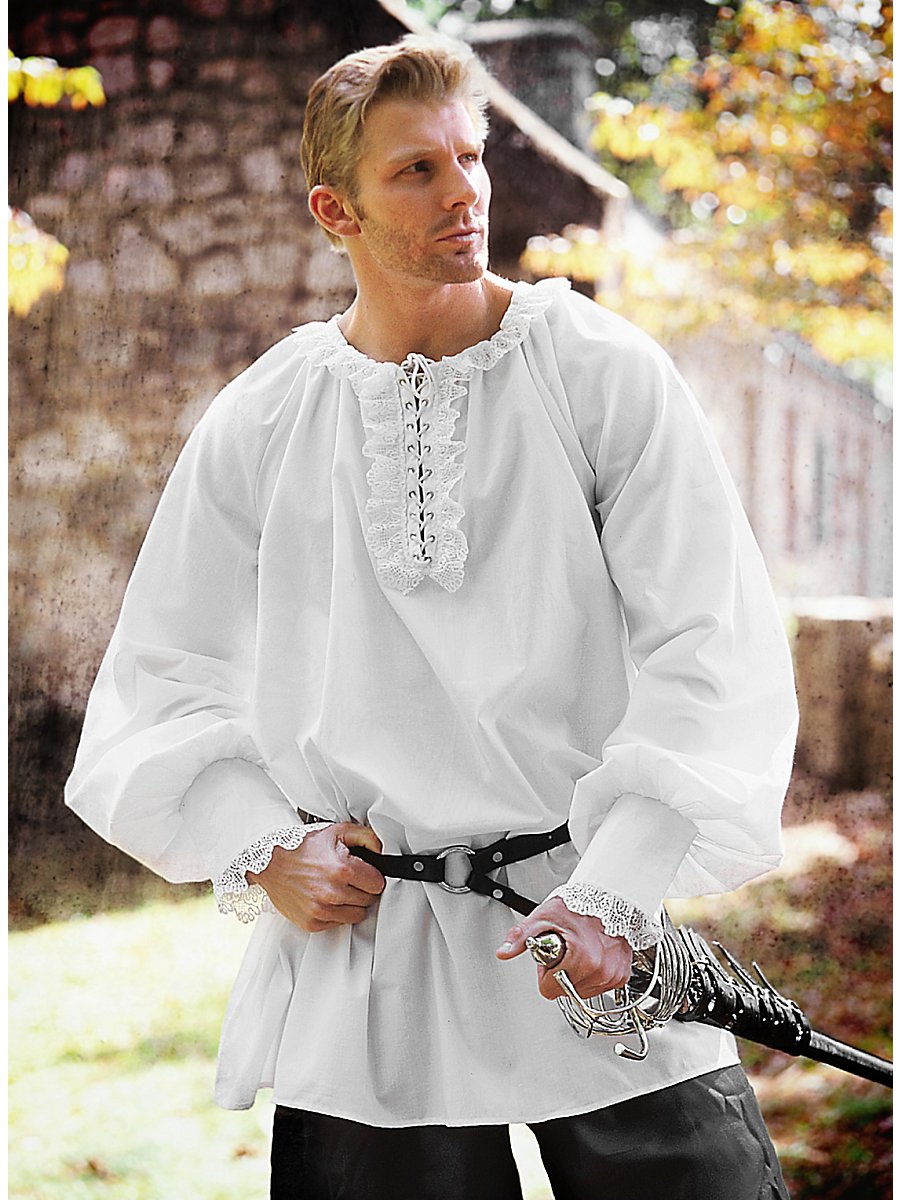 Renaissance Hemd Lang, Größe L/XL